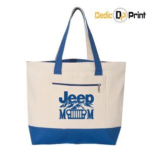 Jeep Mom 19L Zippered Tote Bag
